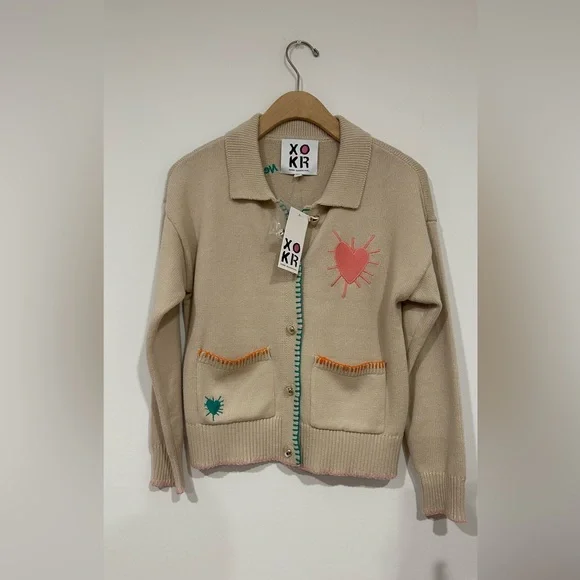 Kerri Rosenthal Knit Next SMILE’S ON You Cardigan Size XS - Picture 3 of 4